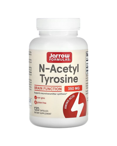 N-ацетил Тирозин, 350 мг, N-Acetyl Tyrosine, Jarrow Formulas, 120 капсул