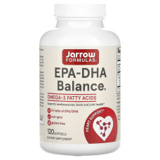 Рыбий жир баланс, EPA-DHA Balance, Jarrow Formulas, 120 гелевых капсул.