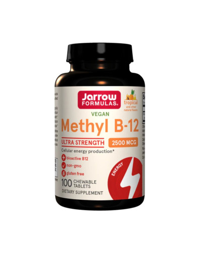 Метил B-12, 2500 мкг, тропический вкус, Methyl B-12, Jarrow Formulas, 100 жевательных таблеток