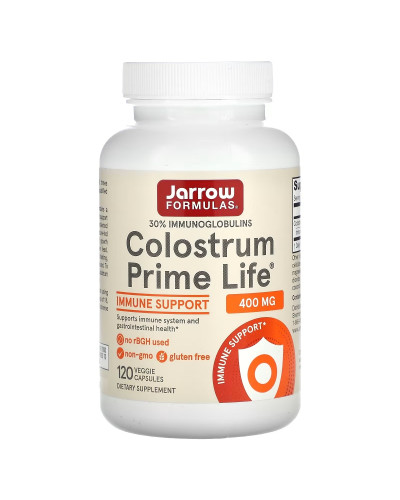 Молозиво, 400 мг, Colostrum Prime Life, Jarrow Formulas, 120 вегетеріанських капсул