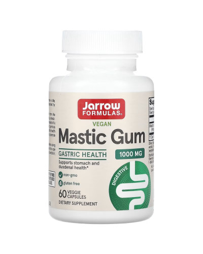 Мастикова смола, 500 мг, Mastic Gum, Jarrow Formulas, 60 вегетаріанських капсул