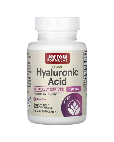 Гиалуроновая кислота, 120 мг, Hyaluronic Acid, Jarrow Formulas, 120 вегетерианских капсул