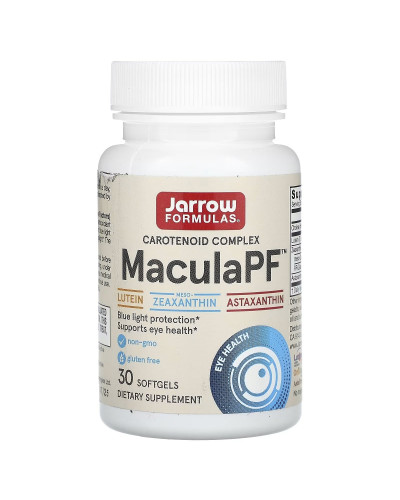 Защита глаз от синего света, MaculaPF, Carotenoid Complex, Jarrow Formulas, 30 желатиновых капсул