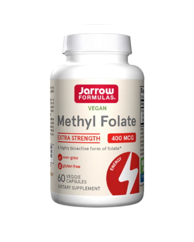 Метил Фолієва Кислота (Метилфолат) 400 мкг, Methyl Folate, Jarrow Formulas, 60 вегетаріанських капсул
