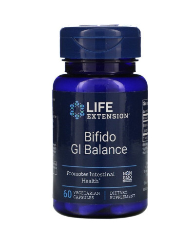 Пробіотики, Bifido GI Balance, Life Extension, 60 вегетаріанських капсул