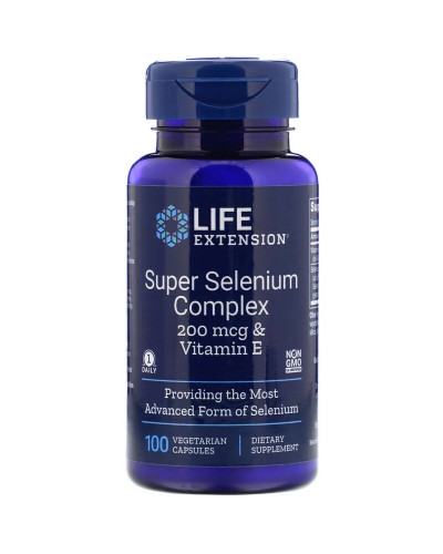 Супер Комплекс Селен, Super Selenium, Life Extension, 100 Вегетарианских Капсул