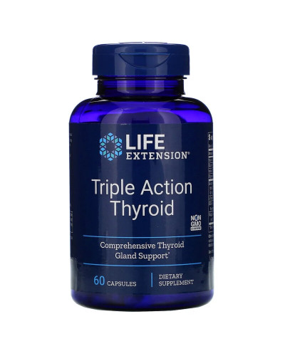 Комплекс для поддержки щитовидной железы, Thyroid Support Complex, Life Extension, 60 капсул
