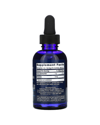 Мелатонин жидкий, быстродействующий с цитрусово-ванильным вкусом, Fast-Acting Liquid Melatonin, Life Extension, 2 жидких унции (59 мл)