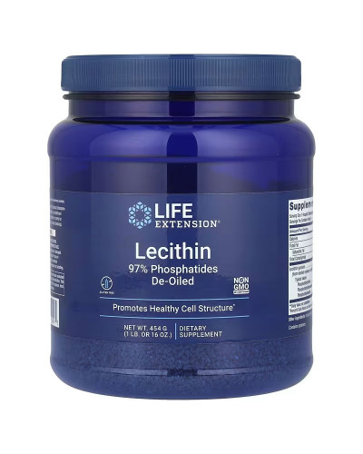 Лецитин, Lecithin, Life Extension, 454 гр