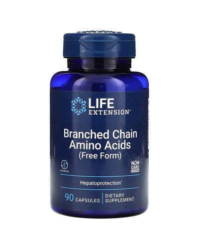 Аминокислоты с разветвленной цепью, Branched Chain Amino Acids, Life Extension, 90 капсул