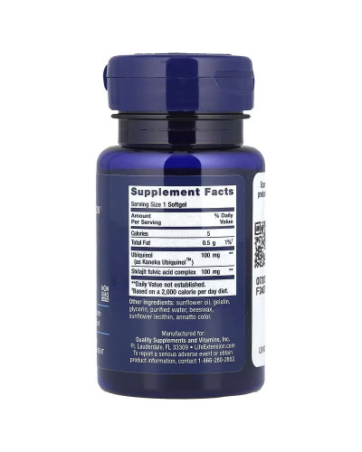Убіхінол з муміє, 100 мг, Super Ubiquinol CoQ10, Life Extension, 30 гелевих капсул