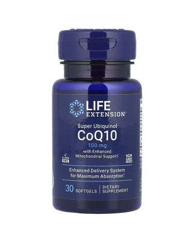 Убіхінол з муміє, 100 мг, Super Ubiquinol CoQ10, Life Extension, 30 гелевих капсул