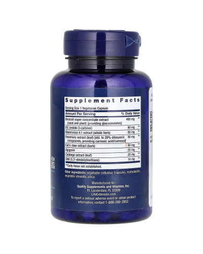 Екстракт хрестоцвітих потрійної дії, Triple Action Cruciferous Vegetable Extract, Life Extension, 60 вегетаріанських капсул