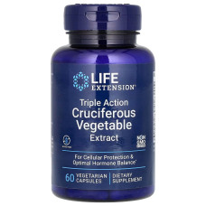Экстракт крестоцветных тройного действия, Triple Action Cruciferous Vegetable Extract, Life Extension, 60 вегетарианских капсул