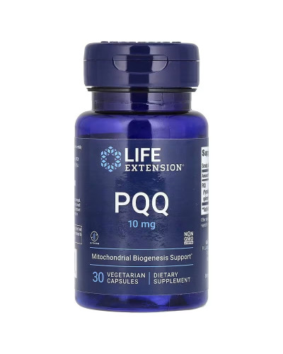 Пирролохинолинхинон PQQ, 10 мг, PQQ, Life Extension, 30 вегетарианских капсул