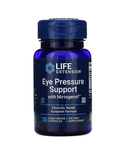 Підтримка внутрішньоочного тиску з миртогенолом, Eye Pressure Support with Mirtogenol, Life Extension, 30 вегетаріанських капсул