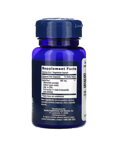 Ингибитор 5-LOX, Экстракт босвелии, 100 мг, 5-LOX Inhibitor with ApresFlex, Life Extension, 60 вегетарианских капсул