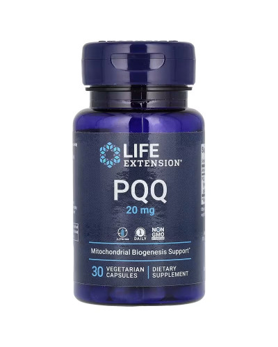 Пирролохинолинхинон PQQ, 20 мг, PQQ, Life Extension, 30 вегетарианских капсул
