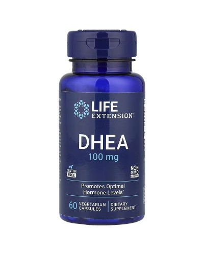 Дегидроэпиандростерон, 100 мг, DHEA, Life Extension, 60 вегетарианских капсул