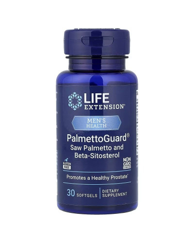 Со Пальметто з бета-ситостеролом, чоловіче здоров'я, Saw Palmetto and Beta-Sitosterol, Life Extension, 30 гелевих капсул
