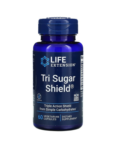 Тройная защита от сахара, Tri Sugar Shield, Life Extension, 60 вегетарианских капсул
