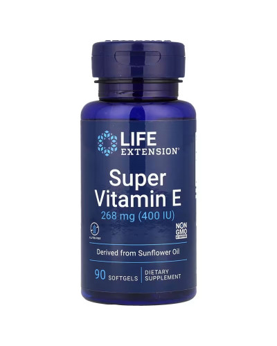 Витамин E, 268 мг, Super Vitamin E, Life Extension, 90 гелевых капсул