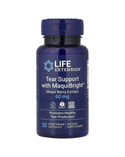 Захист від втоми очей, Tear Support with MaquiBright, Maqui Berry Extract, Life Extension, 30 вегетаріанських капсул