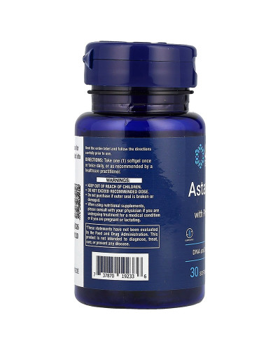 Астаксантин с фосфолипидами, 4 мг, Astaxanthin with Phospholipids, Life Extension, 30 гелевых капсул