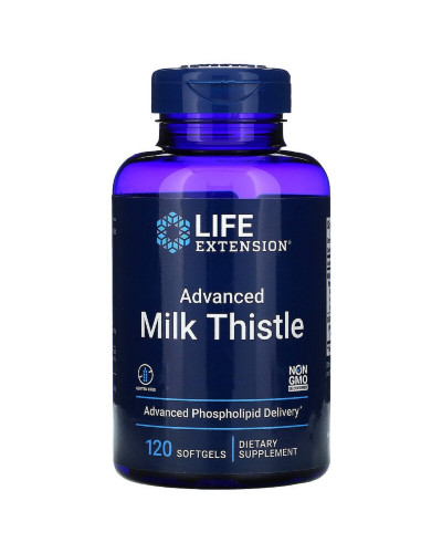 Силимарин (Расторопша), European Milk Thistle, Life Extension, 120 желатиновых капсул