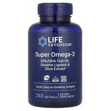 Супер Омега-3, Omega Foundations, Super Omega-3, Life Extension, 60 Желатиновых Капсул