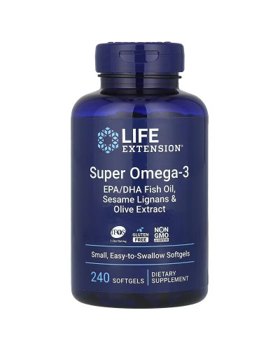 Супер Омега-3, Omega Foundations, Super Omega-3, Life Extension, 60 Желатиновых Капсул