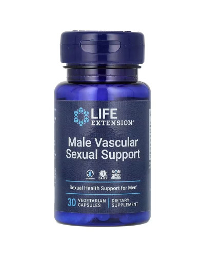 Поддержка мужской сексуальности, 100 мг, Male Vascular Sexual Support, Life Extension, 30 вегетарианских капсул