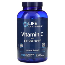 Витамин С и био-Кверцетин, Vitamin C and Bio-Quercetin, Life Extension, 250 вегетарианских таблеток