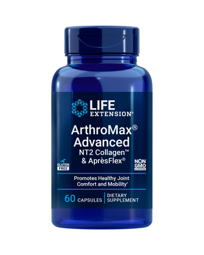 Комплекс для підтримки суглобів, ArthroMax Advanced з NT2 Collagen & AprèsFlex, Life Extension, 60 капсул