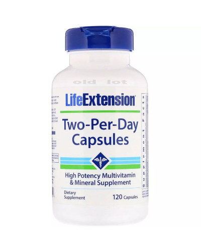 Мультивітаміни Двічі в День, Two-Per-Day, Life Extension, 120 капсул