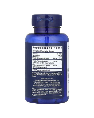 Брокколи из мирозиназа, Optimized Broccoli and Myrosinase, Life Extension, 30 вегетарианских капсул