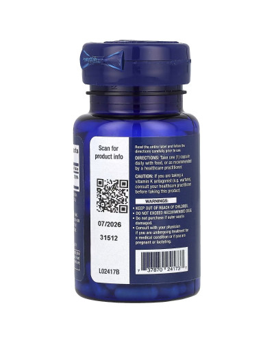 Витамин К2, 45 мг, Mega Vitamin K2, Life Extension, 30 капсул