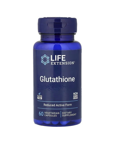 Глутатіон, 500 мг, Glutathione, Life Extension, 60 вегетаріанських капсул