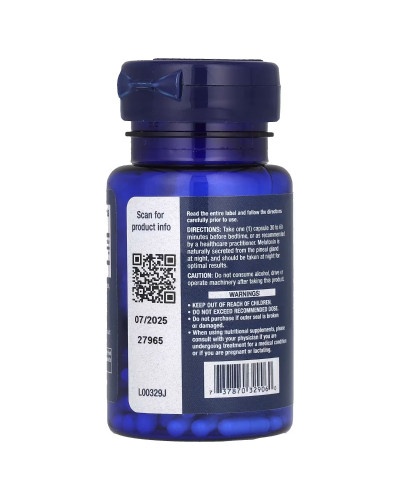 Мелатонін, 1 мг, Melatonin, Life Extension, 60 капсул