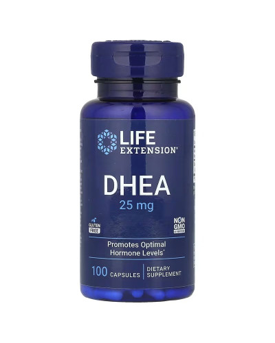 Дегідроепіандростерон, 25 мг, DHEA, Life Extension, 100 капсул