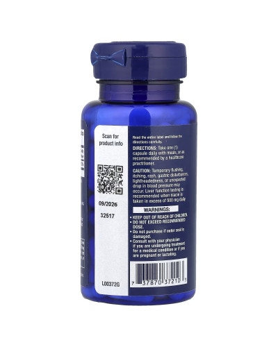 Ніацин, Вітамін B3, 500 мг, Vitamin B3 Niacin, Life Extension, 100 капсул
