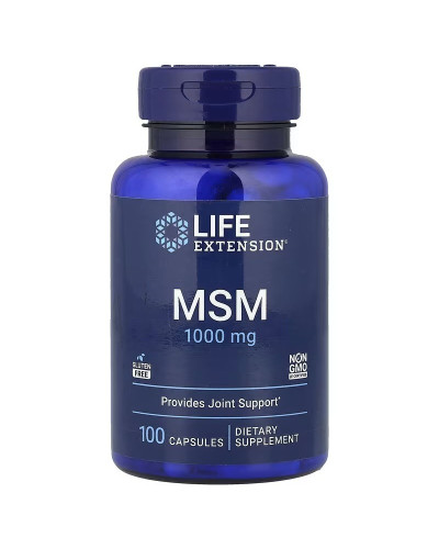 МСМ, Метилсульфонілметан, MSM, Life Extension, 100 капсул
