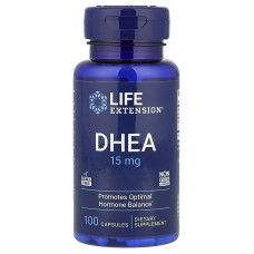 Дегідроепіандростерон, 25 мг, DHEA, Life Extension, 100 капсул