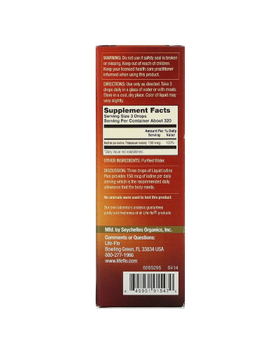 Жидкий Йод плюс, Liquid Iodine Plus, Life-flo, 59 мл (2 жидких унции) Жидкий Йод плюс, Liquid Iodine Plus, Life-flo, 59 мл (2 жидких унции)