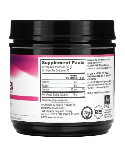 Пептиди Супер колагену, 10 гр, Тип 1&3, Super Collagen Peptides Powder, NeoCell, 400 гр Пептиди Супер колагену, 10 гр, Тип 1&3, Super Collagen Peptides Powder, NeoCell, 400 гр