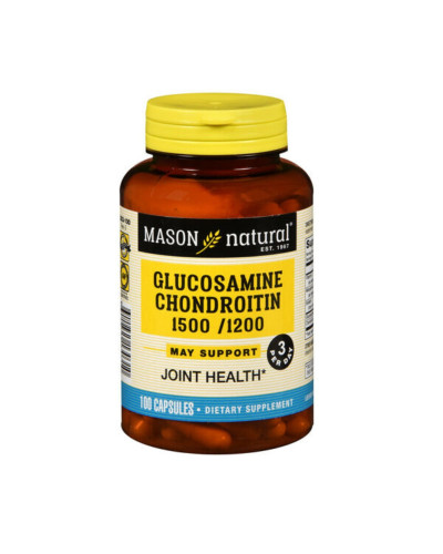 Глюкозамин Хондроитин, Glucosamine Chondroitin, Mason Natural, 100 капсул