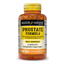 Здоровье Простаты, Prostate Formula, Mason Natural, 30 гелевых капсул