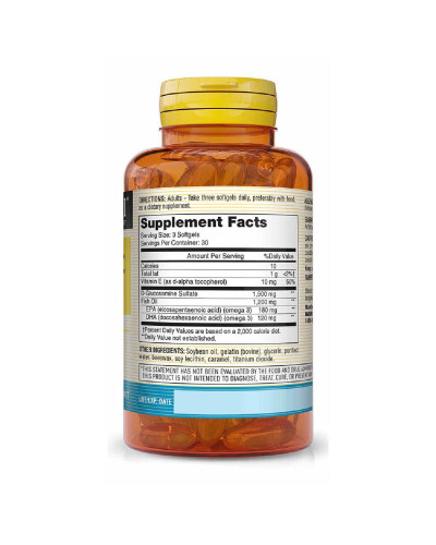 Глюкозамин и Рыбий жир, Glucosamine & Fish Oil, Mason Natural, 90 гелевых капсул Глюкозамин и Рыбий жир, Glucosamine & Fish Oil, Mason Natural, 90 гелевых капсул