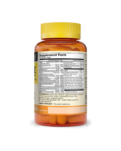 Мультивітаміни з фруктами і овочами, Megavite With Fruits & Veggies Multivitamin & Minerals, Mason Natural, 60 капсул