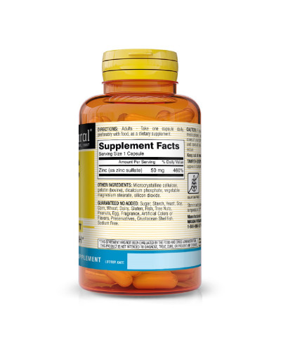 Цинку Сульфат 50 мг, Zinc Sulfate, Mason Natural, 100 капсул